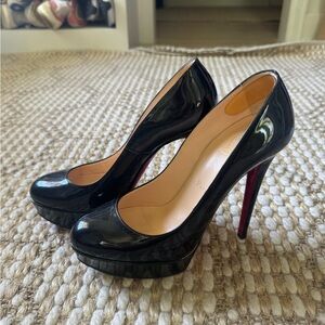 Christian Louboutin Black Patent Leather Heels